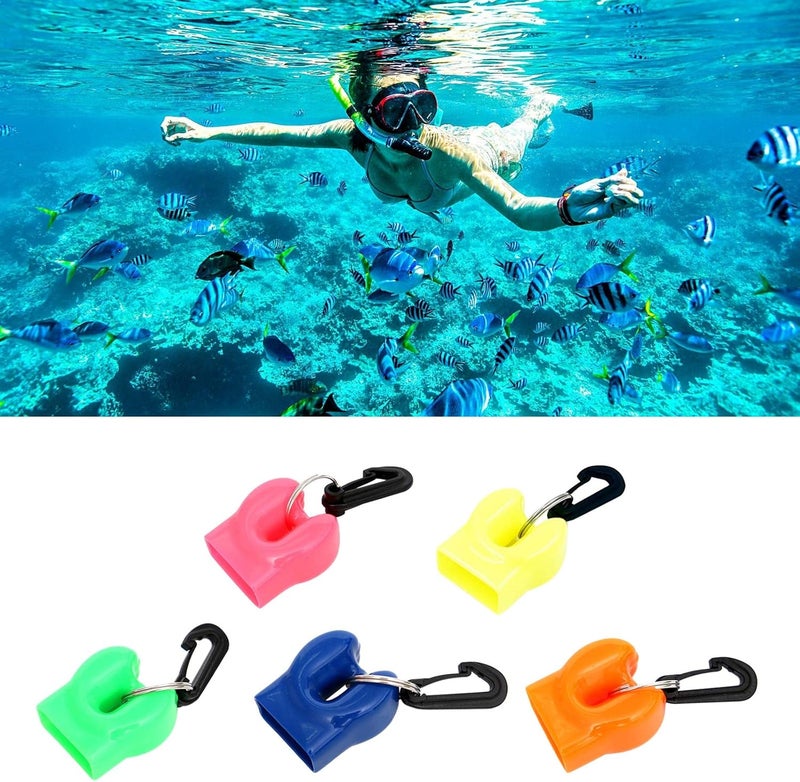 YS0911 Diving Skum-Ball Regulator Mouthpiece Cover with Clip 2nd Stage Regulator Octopus Mouthpiece Holder with Clip Regulator Mouthpiece Cover - Image 3